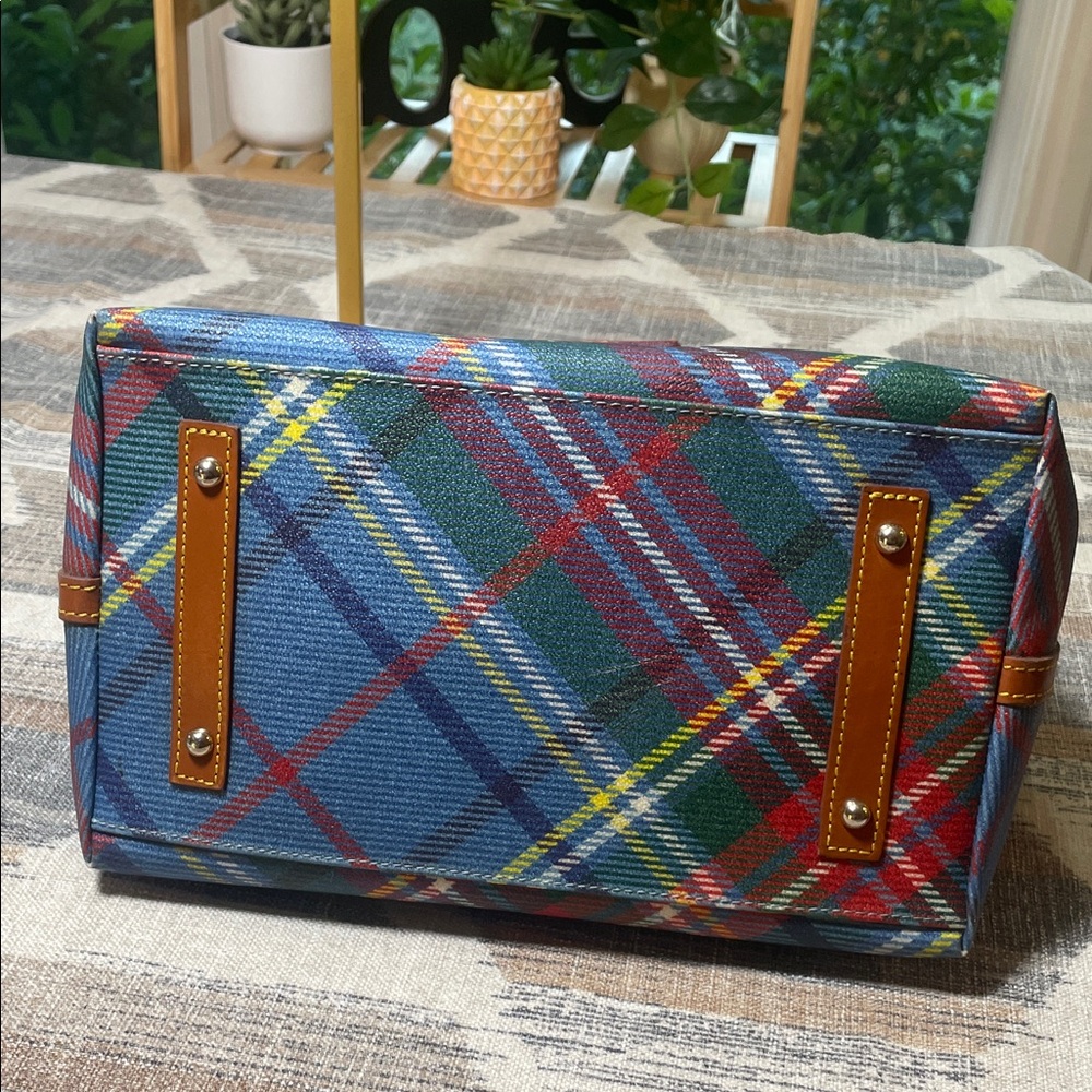 Dooney & Bourke Multicolor Plaid Satchel - Picture 11 of 17